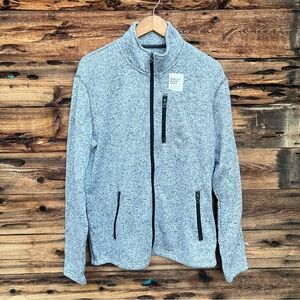 SONOMA | NWT Men's Gray Full-Zip Sweater L